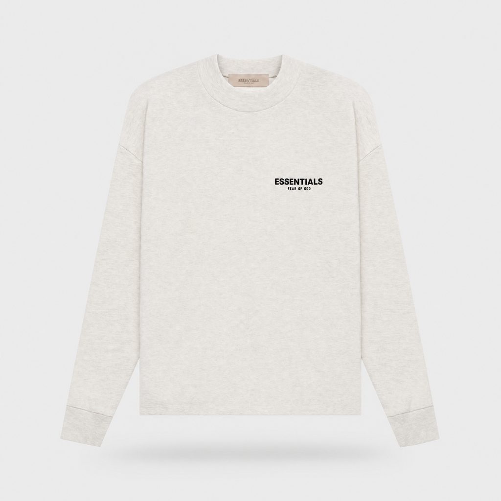 22SS Essentials T-Shirt Manches Longues – Light Oatmeal