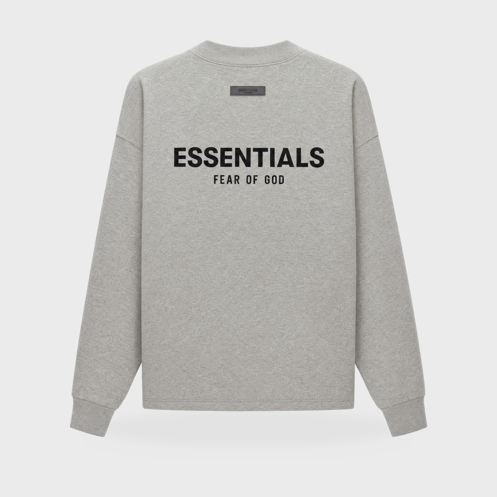 SS22 Essentials T-Shirt Manches Longues – Dark Oatmeal