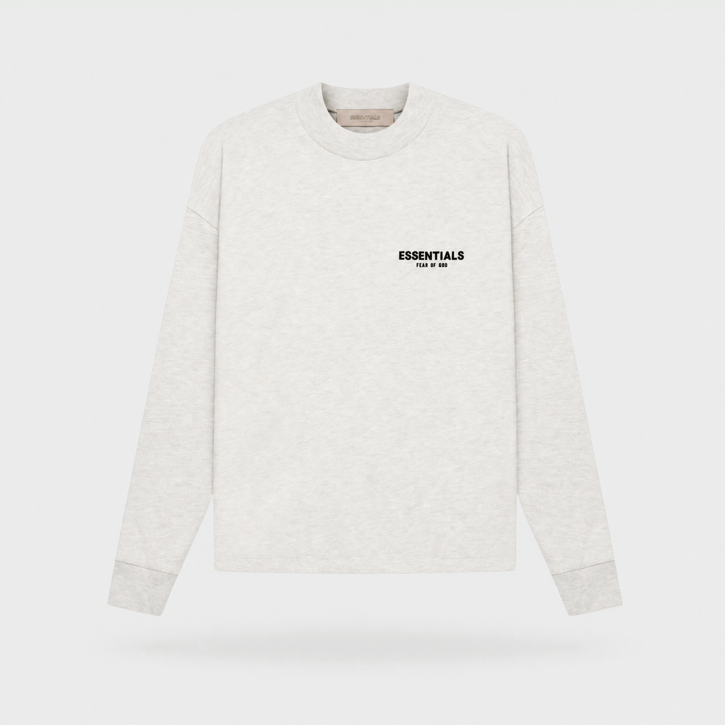 SS22 Essentials T-Shirt Manches Longues – Light Oatmeal