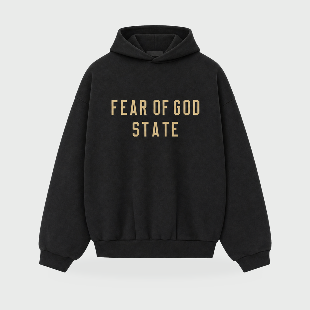 FW24 Essentials Hoodie State – Black