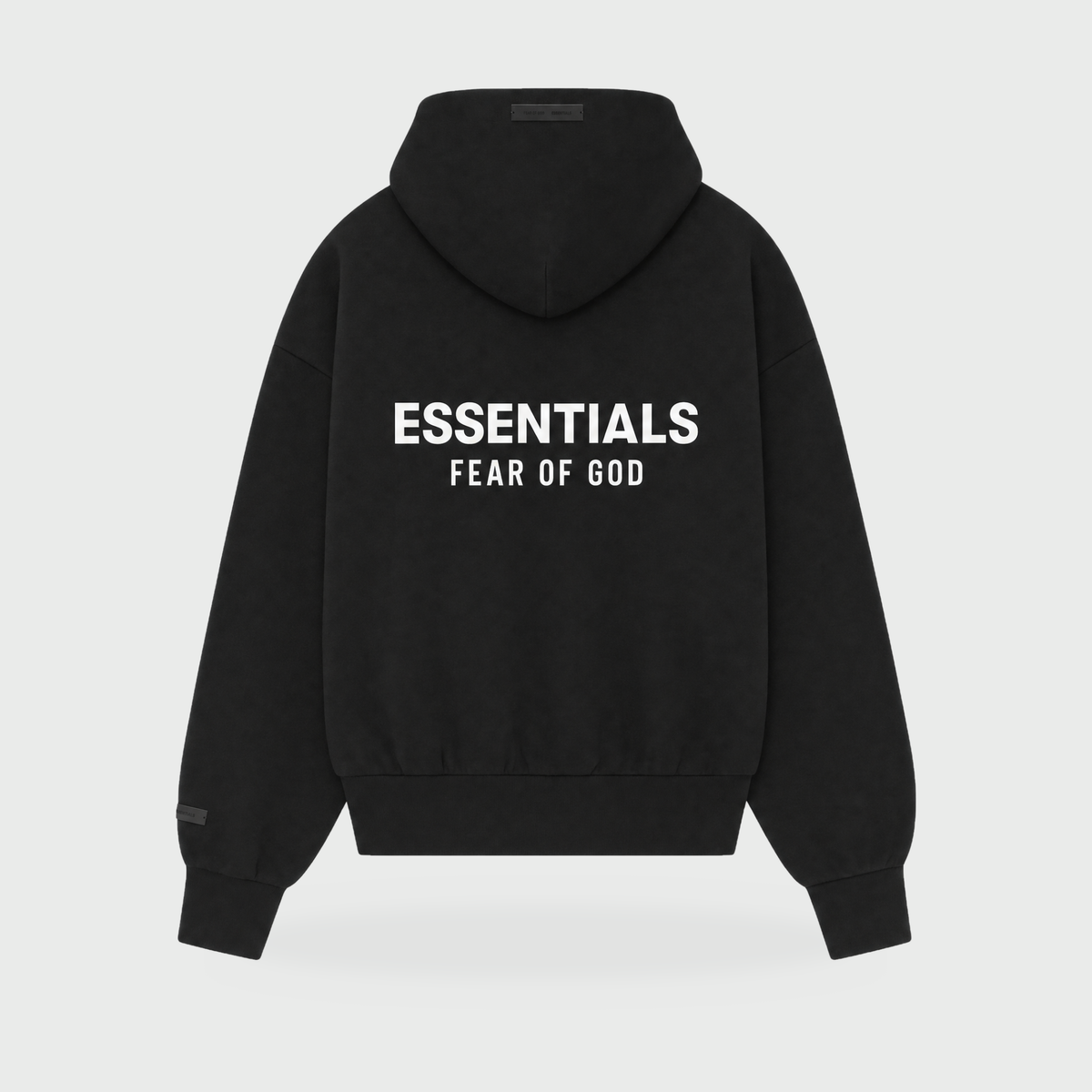 AS25 Essentials Zip Hoodie – Jet Black