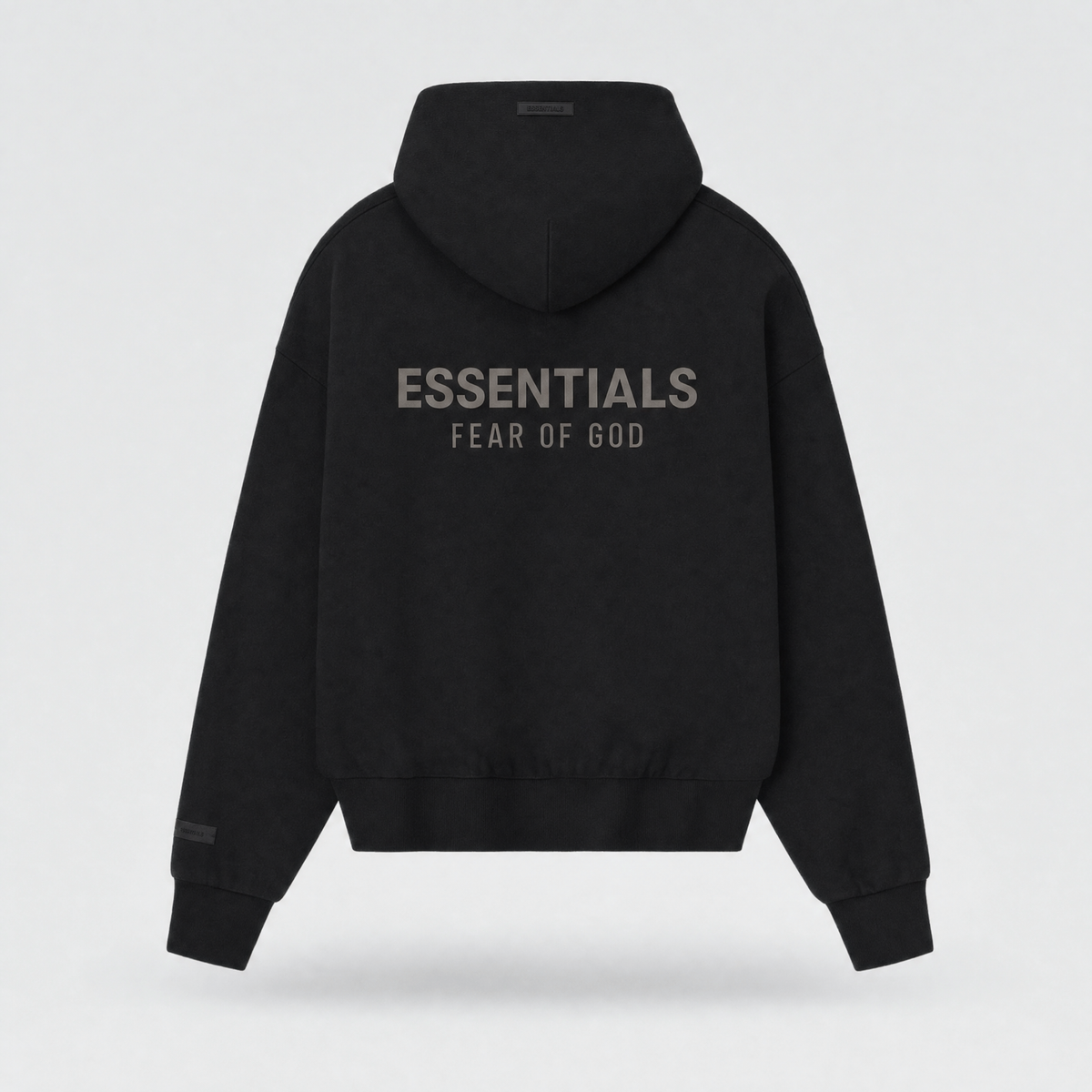 SP25 Essentials Zip Hoodie – Jet Black
