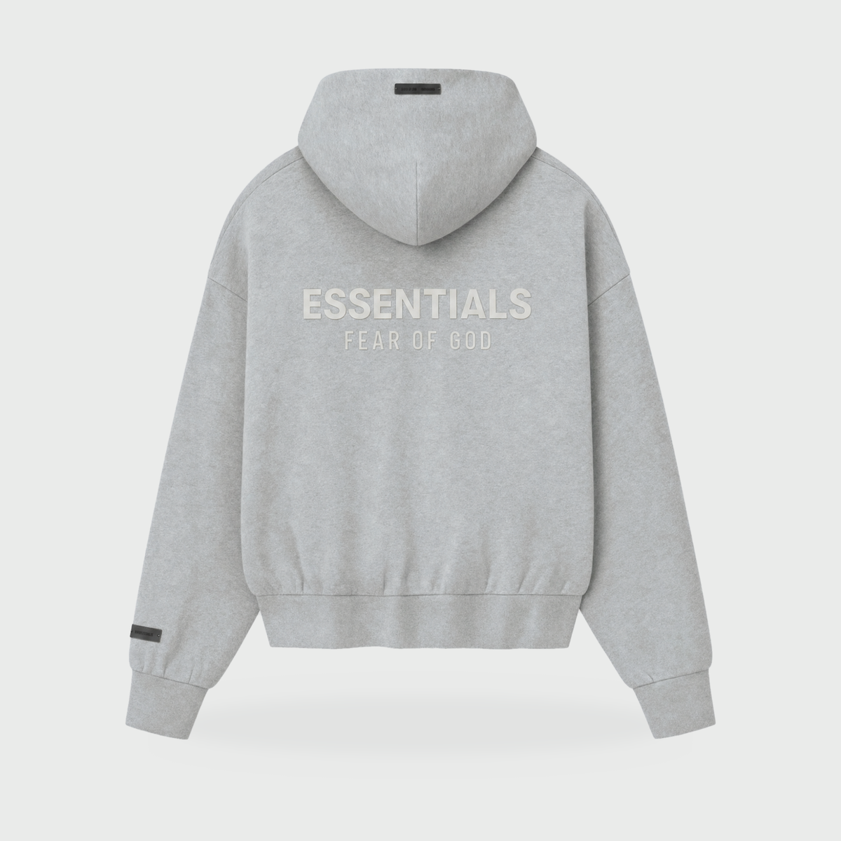 SP25 Essentials Zip Hoodie – Concrete Heather