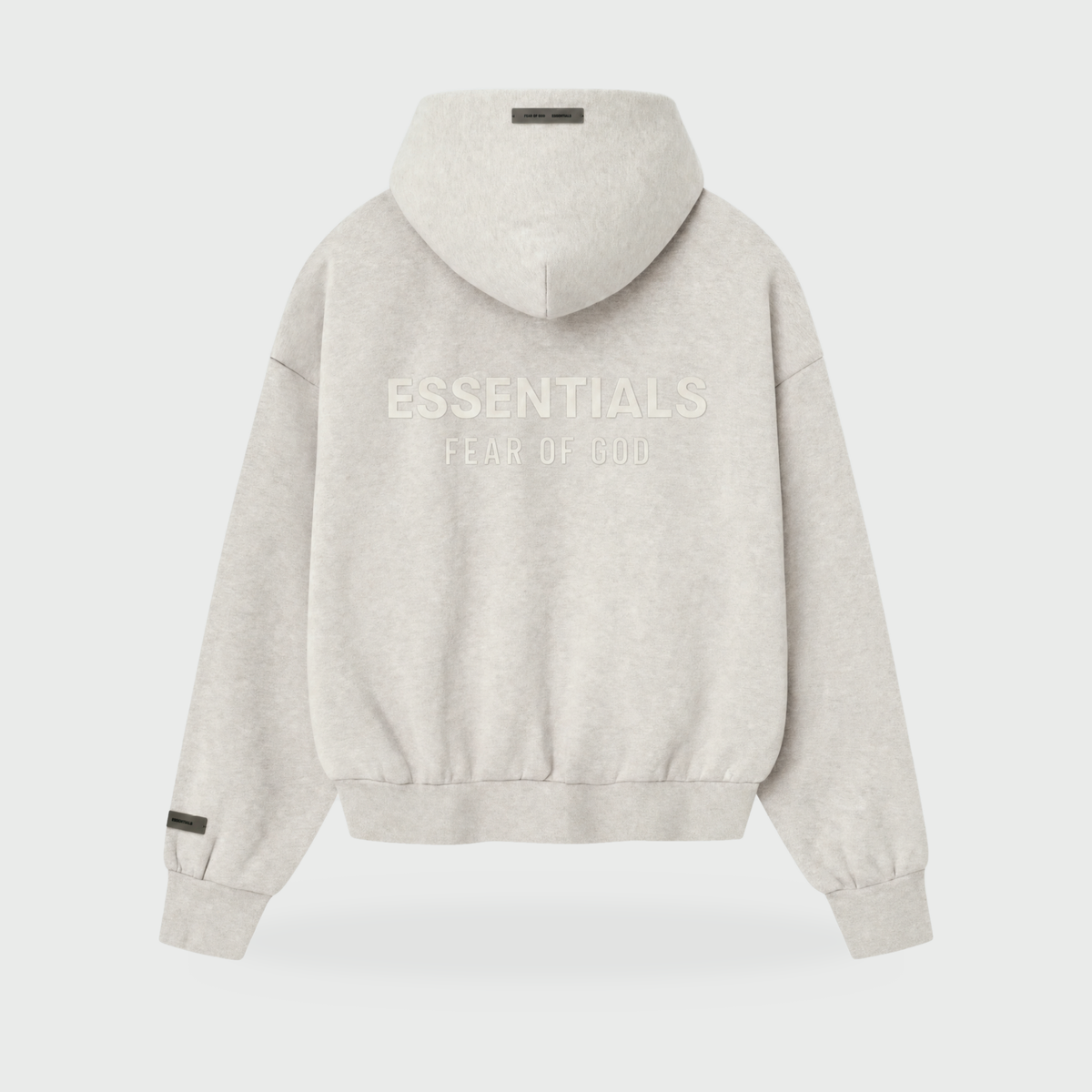 SP25 Essentials Zip Hoodie – Stone Heather
