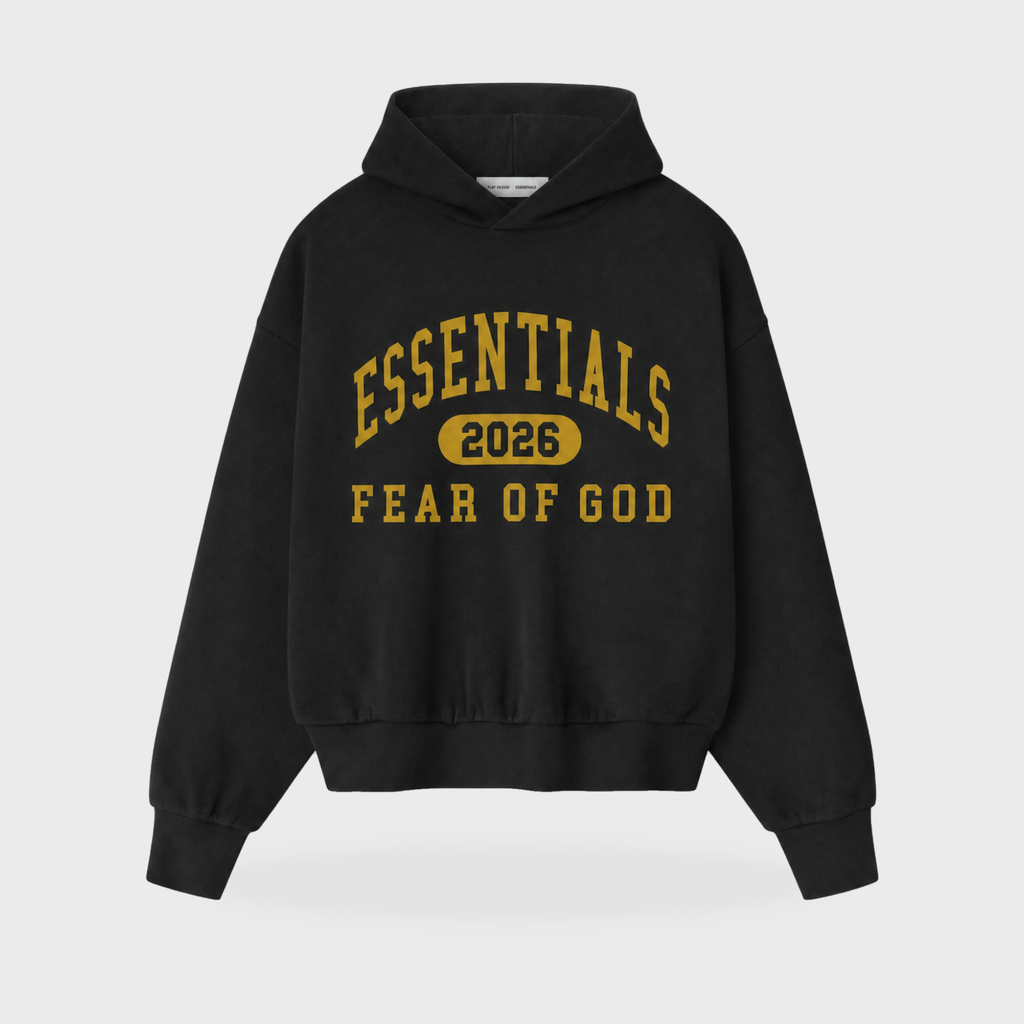HO26 Essentials Hoodie – Vintage Black