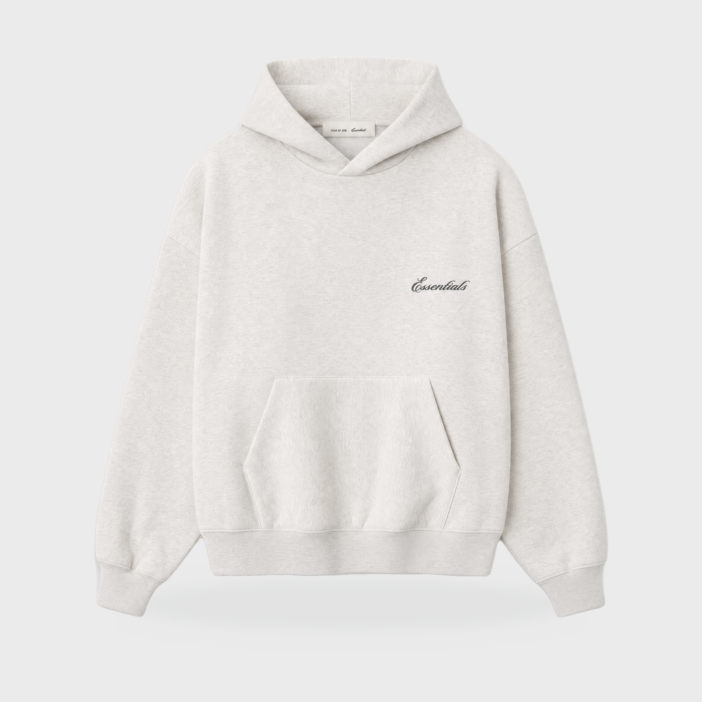 SS26 Essentials Hoodie – Light Oatmeal