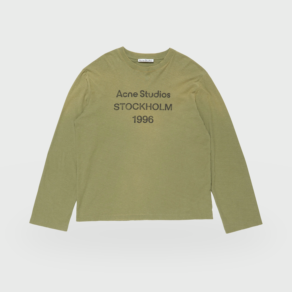 T-shirt manches longues logo 1996 - Vert olive