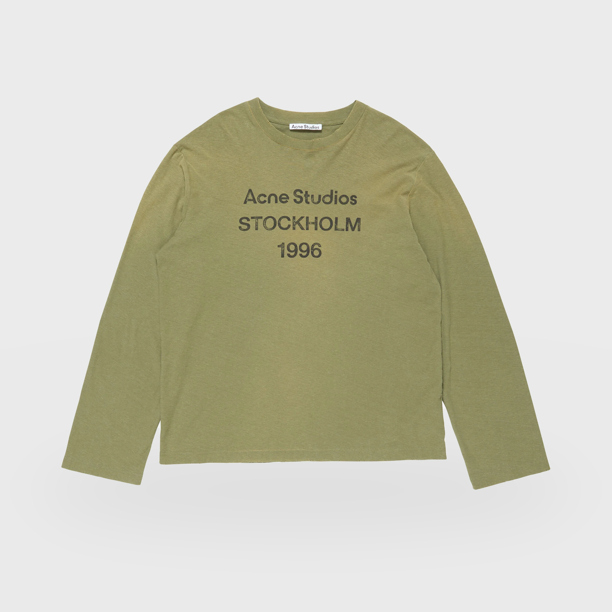 T-shirt manches longues logo 1996 - Vert olive