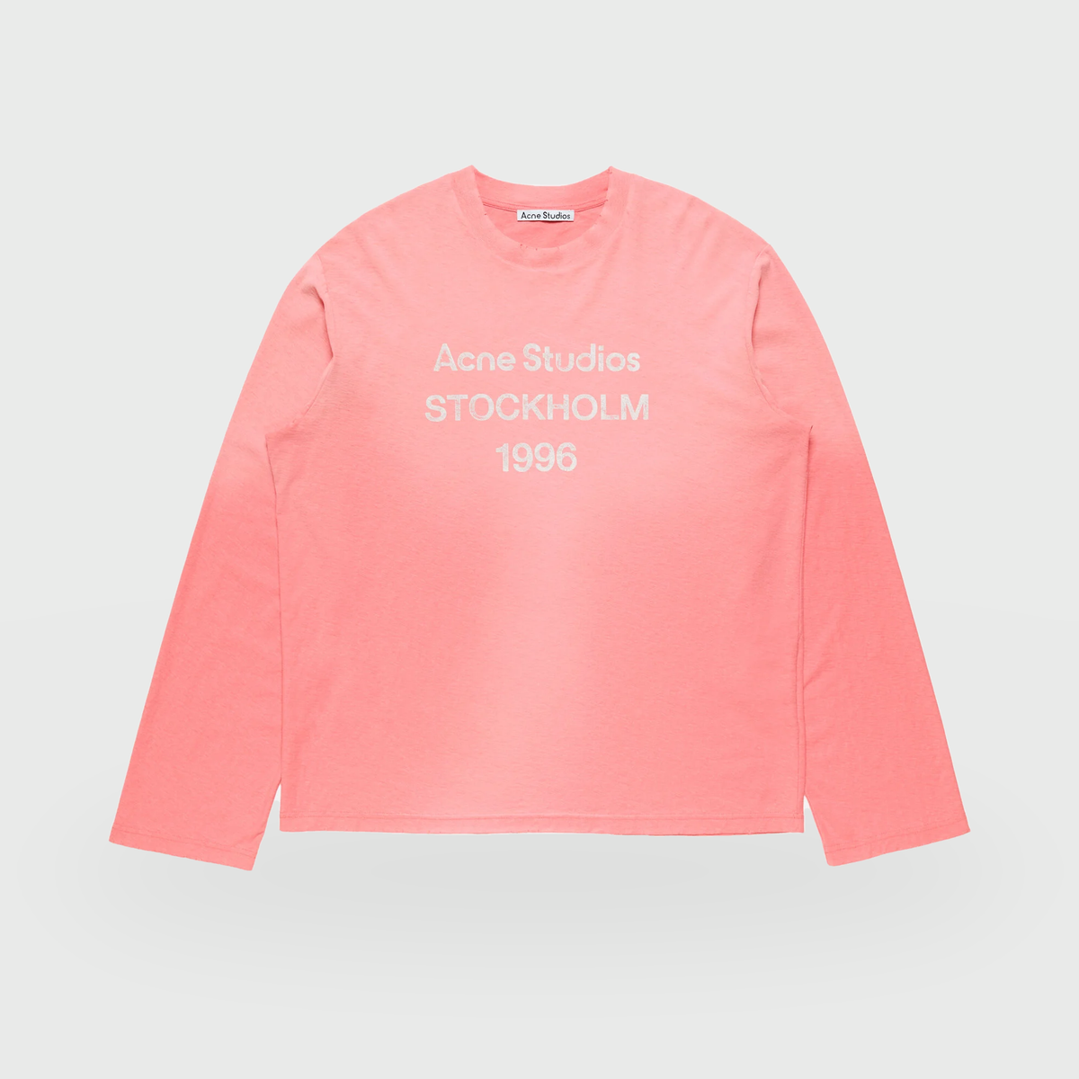 T-shirt manches longues logo 1996 - Rose tango