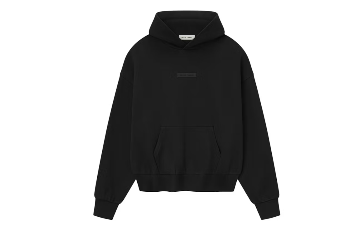 FW25 Essentials hoodie - Jet Black