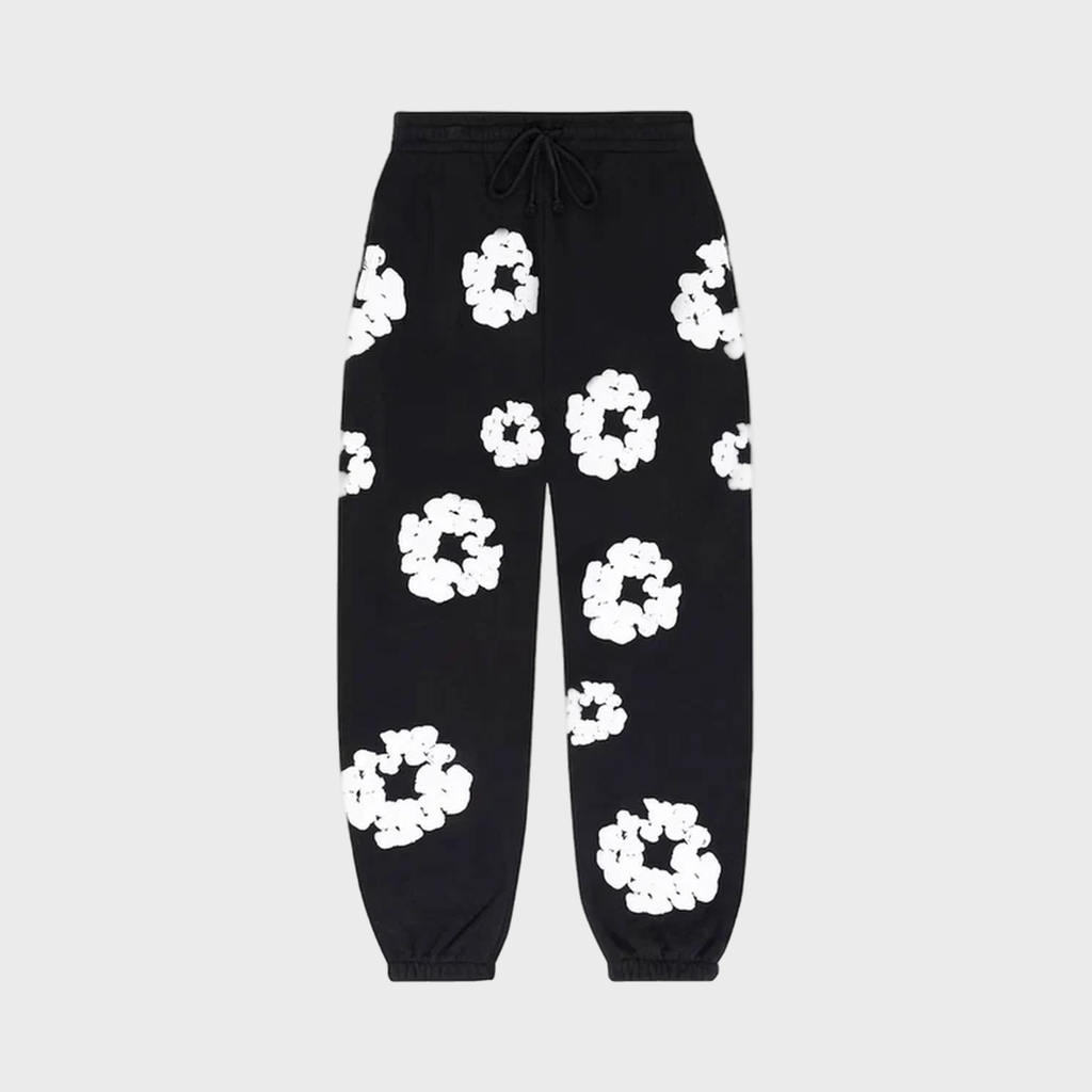 Hoodie The Cotton Wreath Powder Black