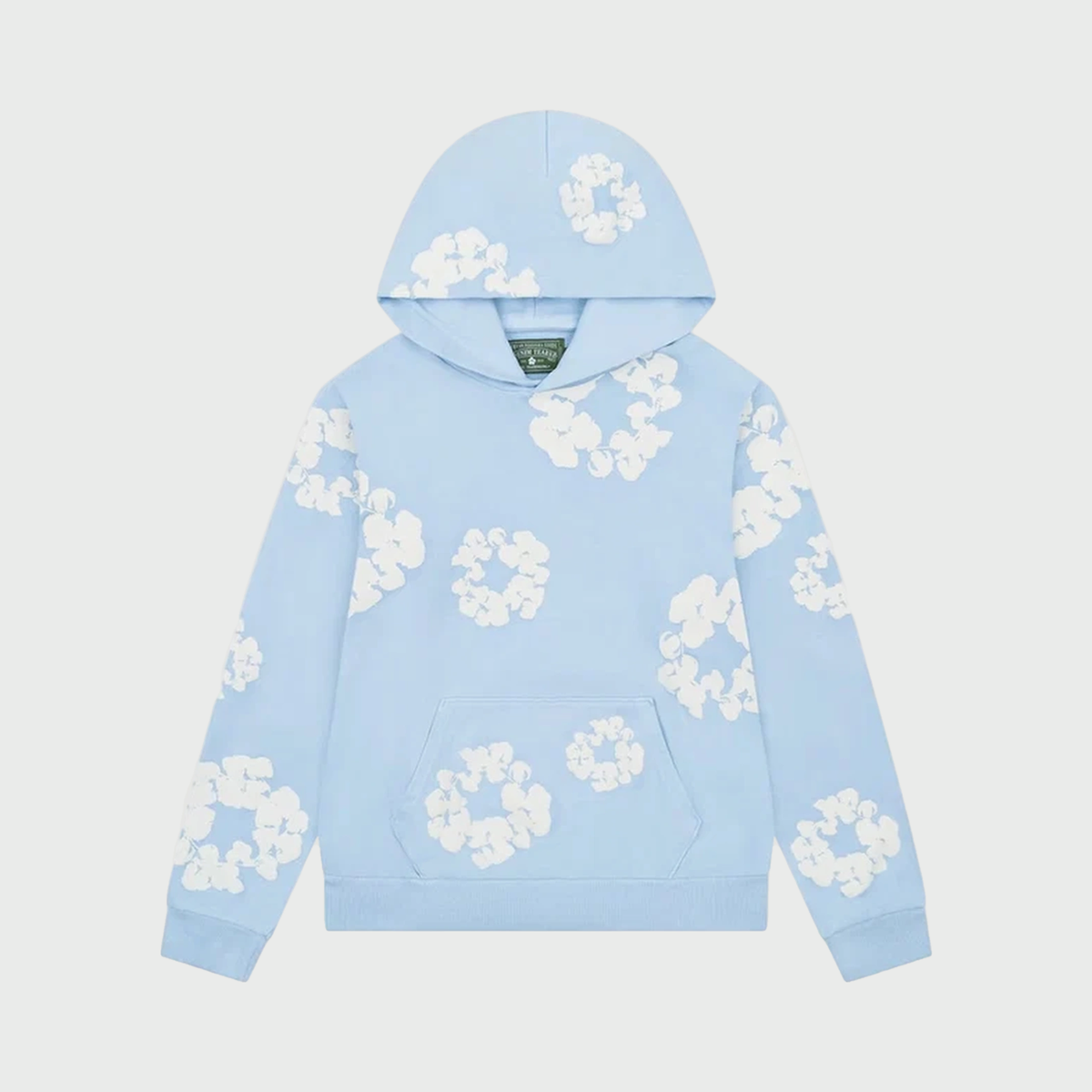 Hoodie The Cotton Wreath Powder Blue