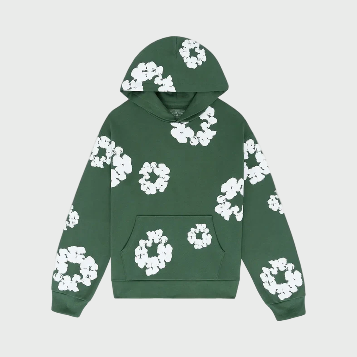 Hoodie The Cotton Wreath Powder Green