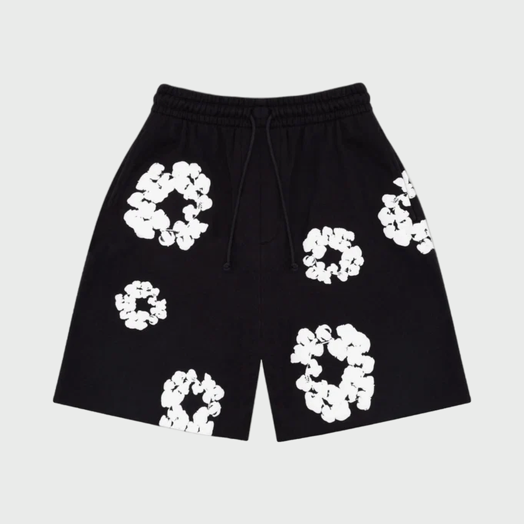 Sweat Shorts The Cotton Wreath Black