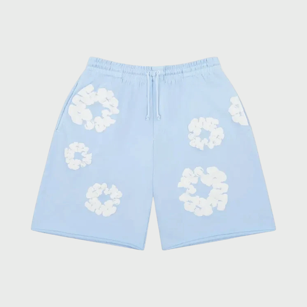 Sweat Shorts The Cotton Wreath Powder Blue