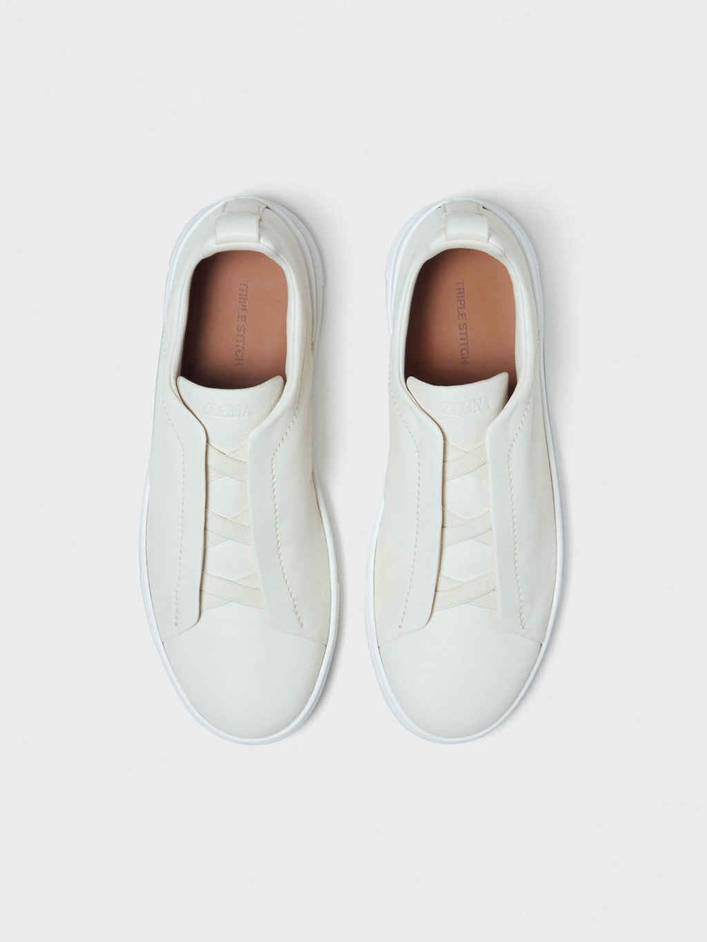 Triple Stitch cuir – Blanc
