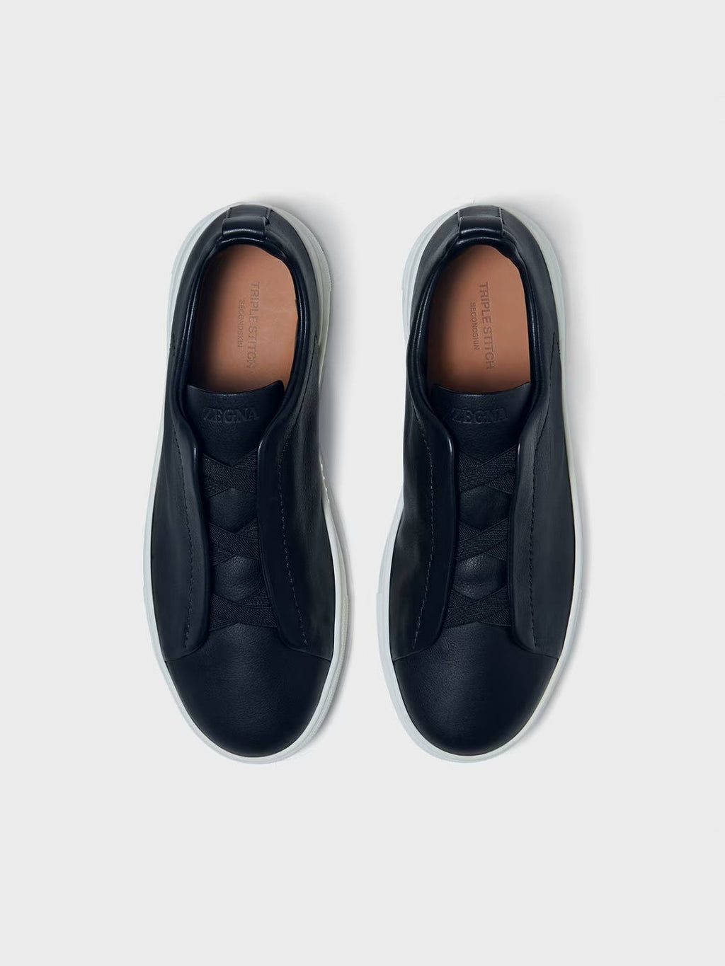 Triple Stitch cuir – Noir