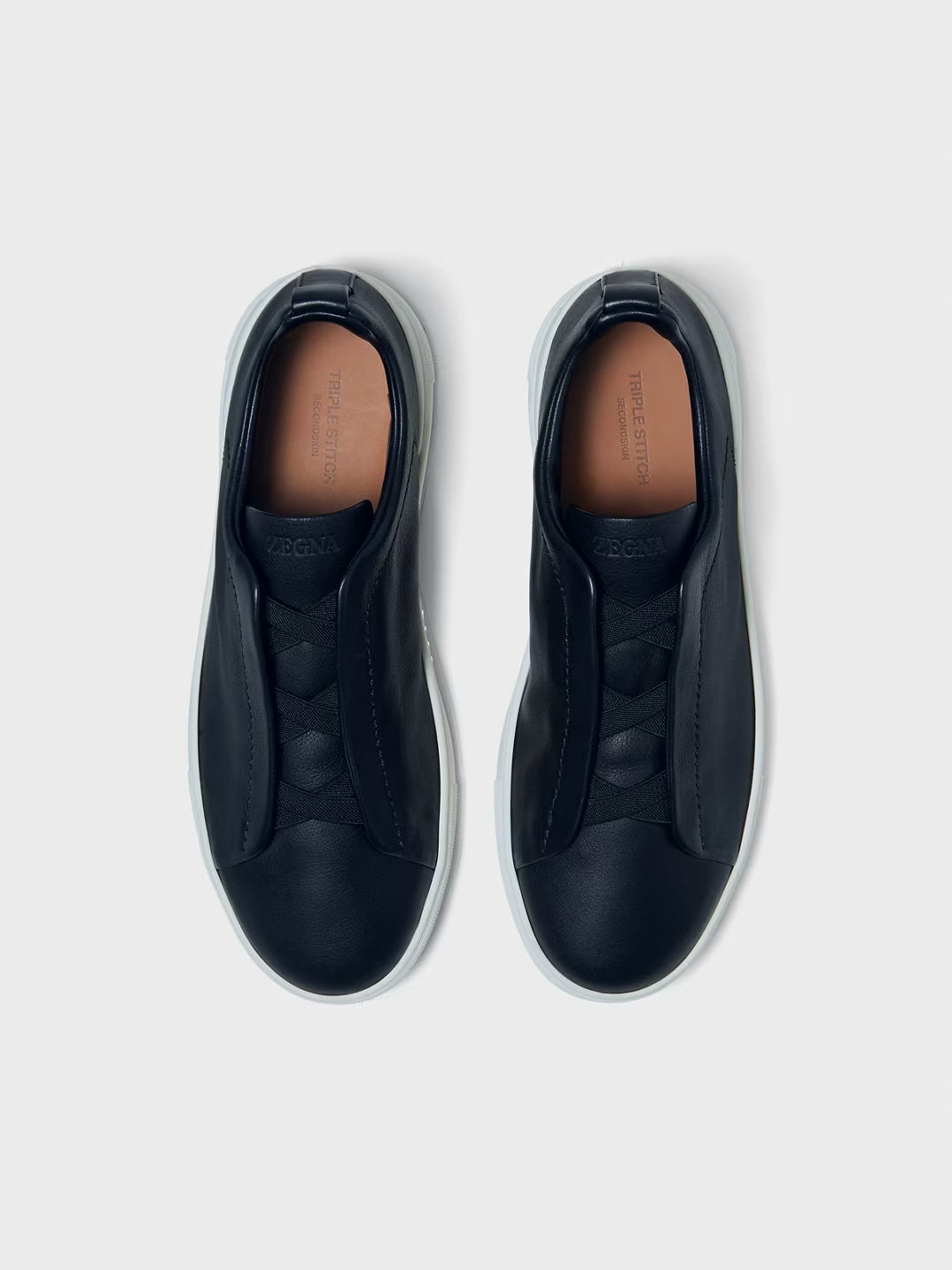 Triple Stitch cuir – Noir