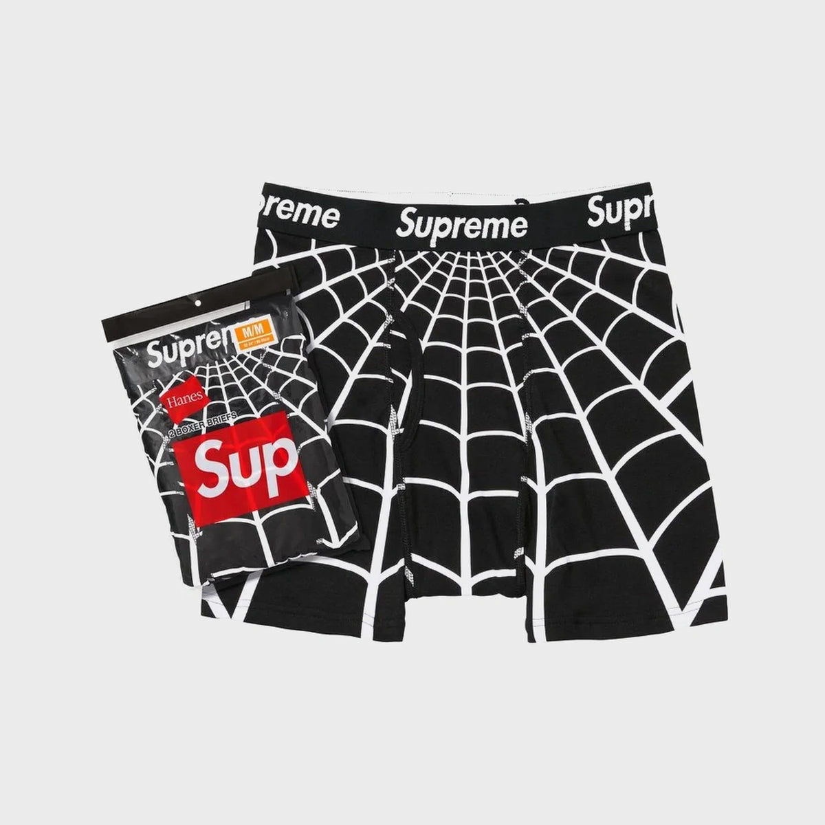 Hanes Spider-Man Boxer Briefs (2 Pack) Black