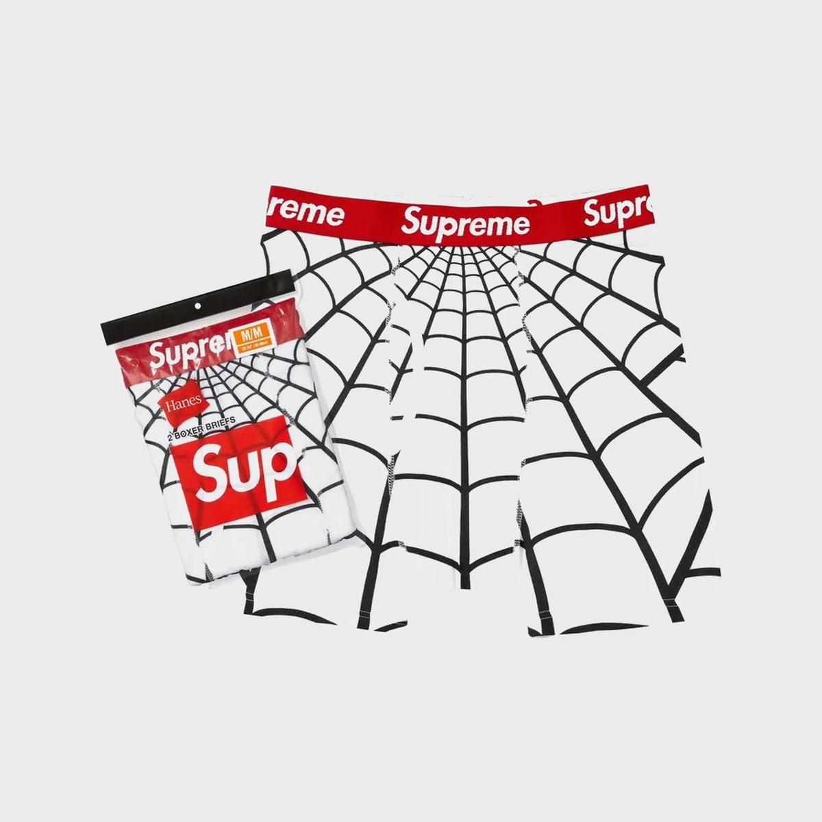 Hanes Spider-Man Boxer Briefs (2 Pack) White