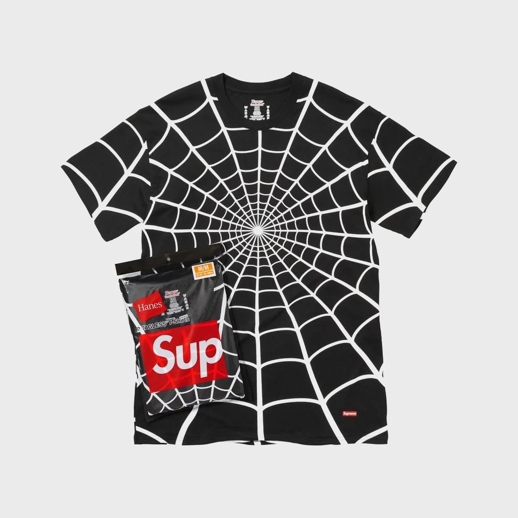 Hanes Spider-Man Tagless Tees (2 Pack) Black