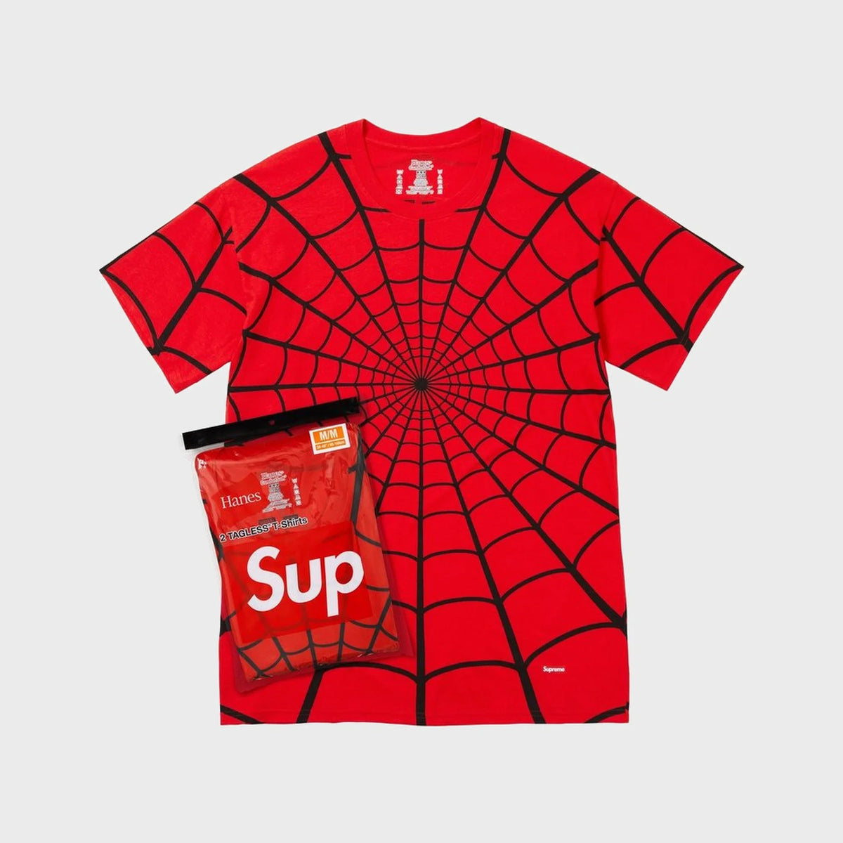Hanes Spider-Man Tagless Tees (2 Pack) Red